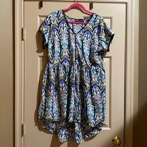 1x Printed High Low Tunic